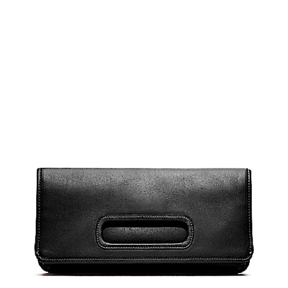COACH LEATHER FOLD OVER CLUTCH STYLE NO. 48406